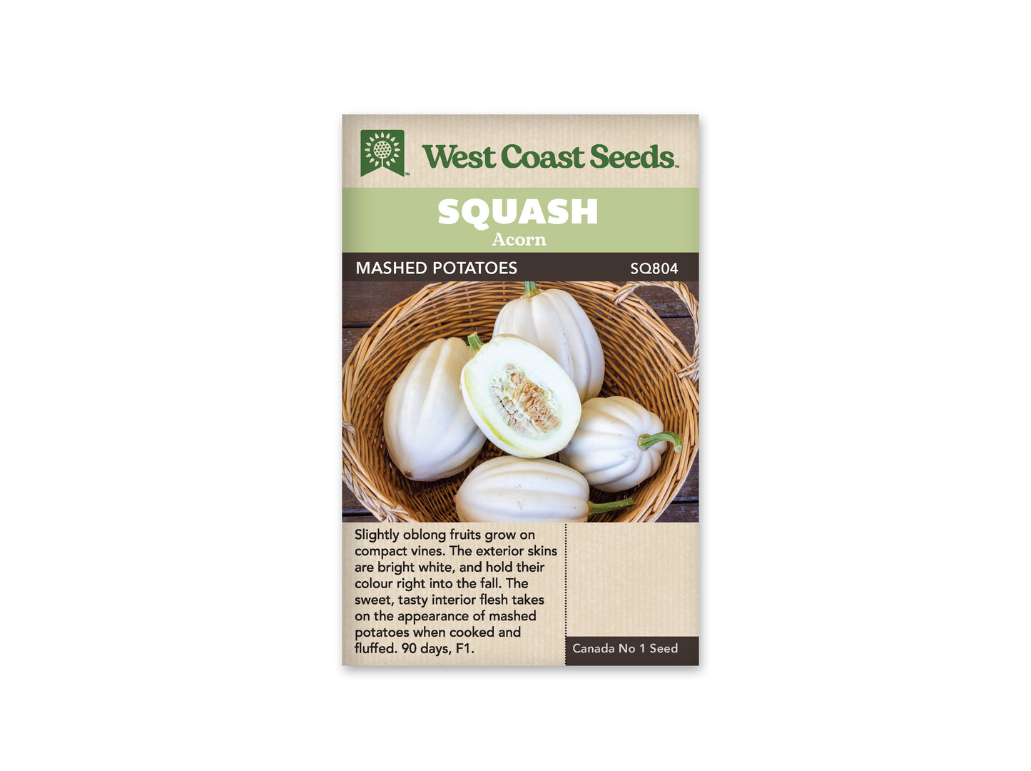 Squash-Winter "Mashed Potatoes F1" West Coast Seeds