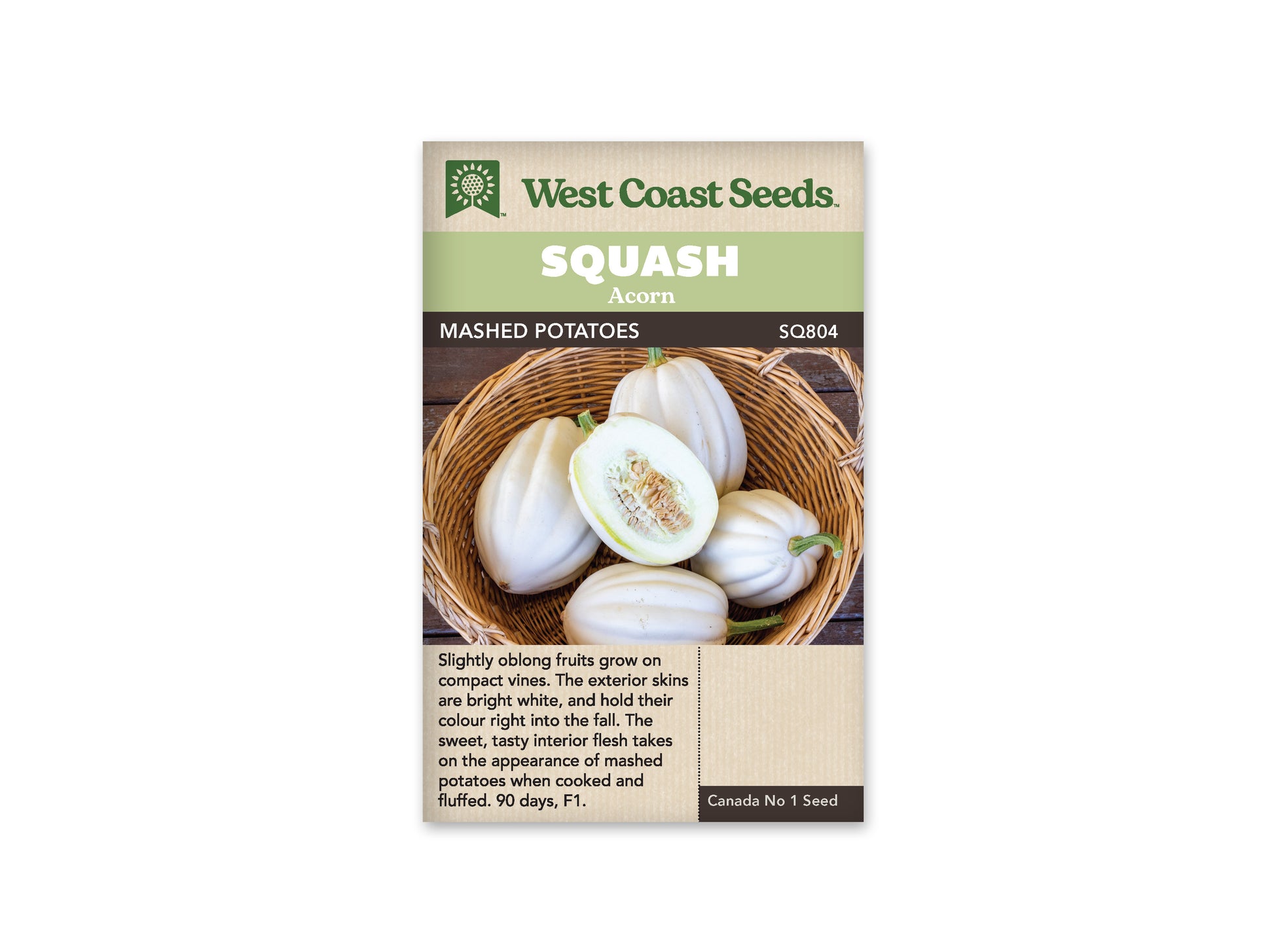 Squash-Winter "Mashed Potatoes F1" West Coast Seeds
