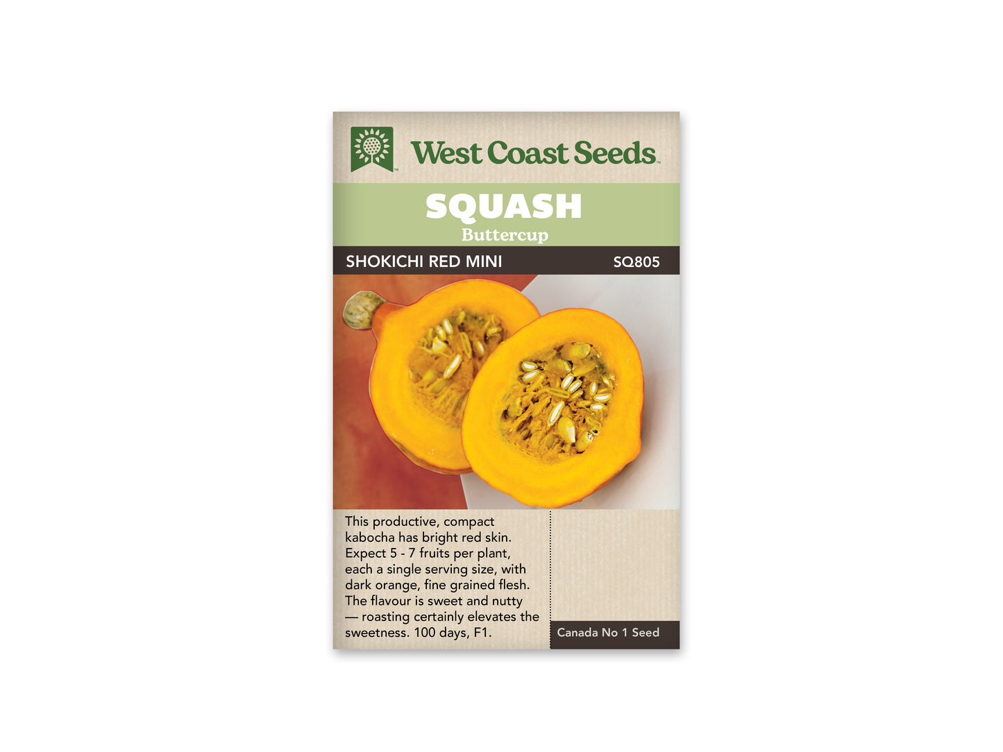 Winter Squash “Shokichi Red F1” West Coast Seeds