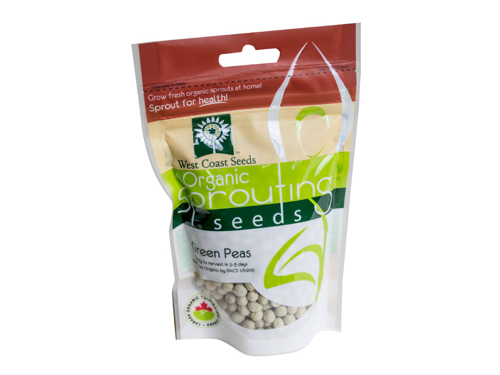Green Peas Sprouting West Coast Seeds
