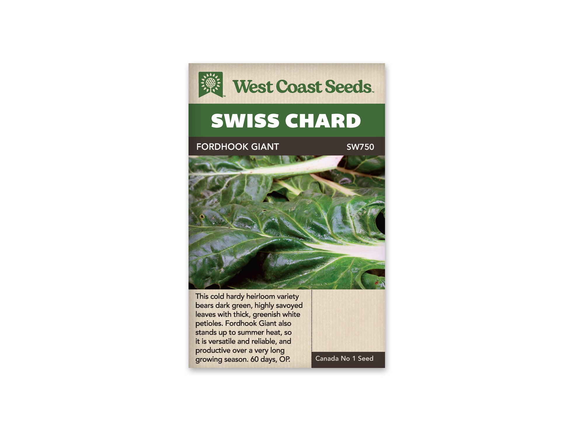 Swiss Chard "Fordhook Giant" West Coast Seeds