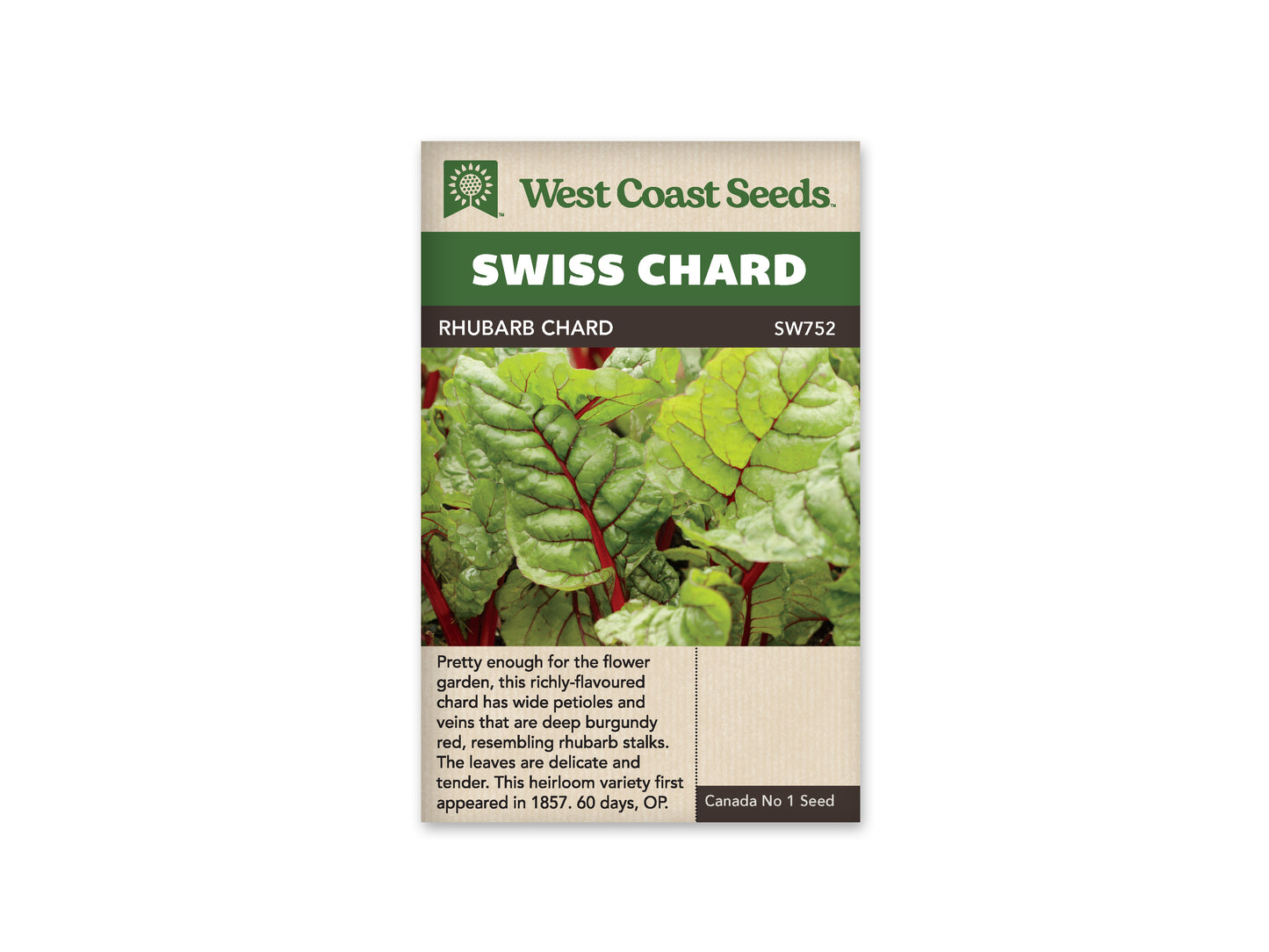Swiss Chard “Rhubarb Chard” West Coast Seeds