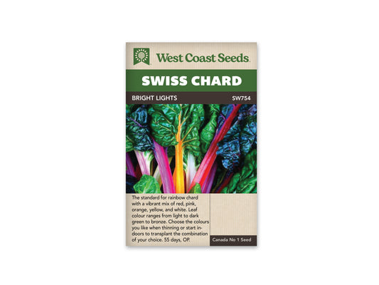 Swiss Chard “Bright Lights” West Coast Seeds