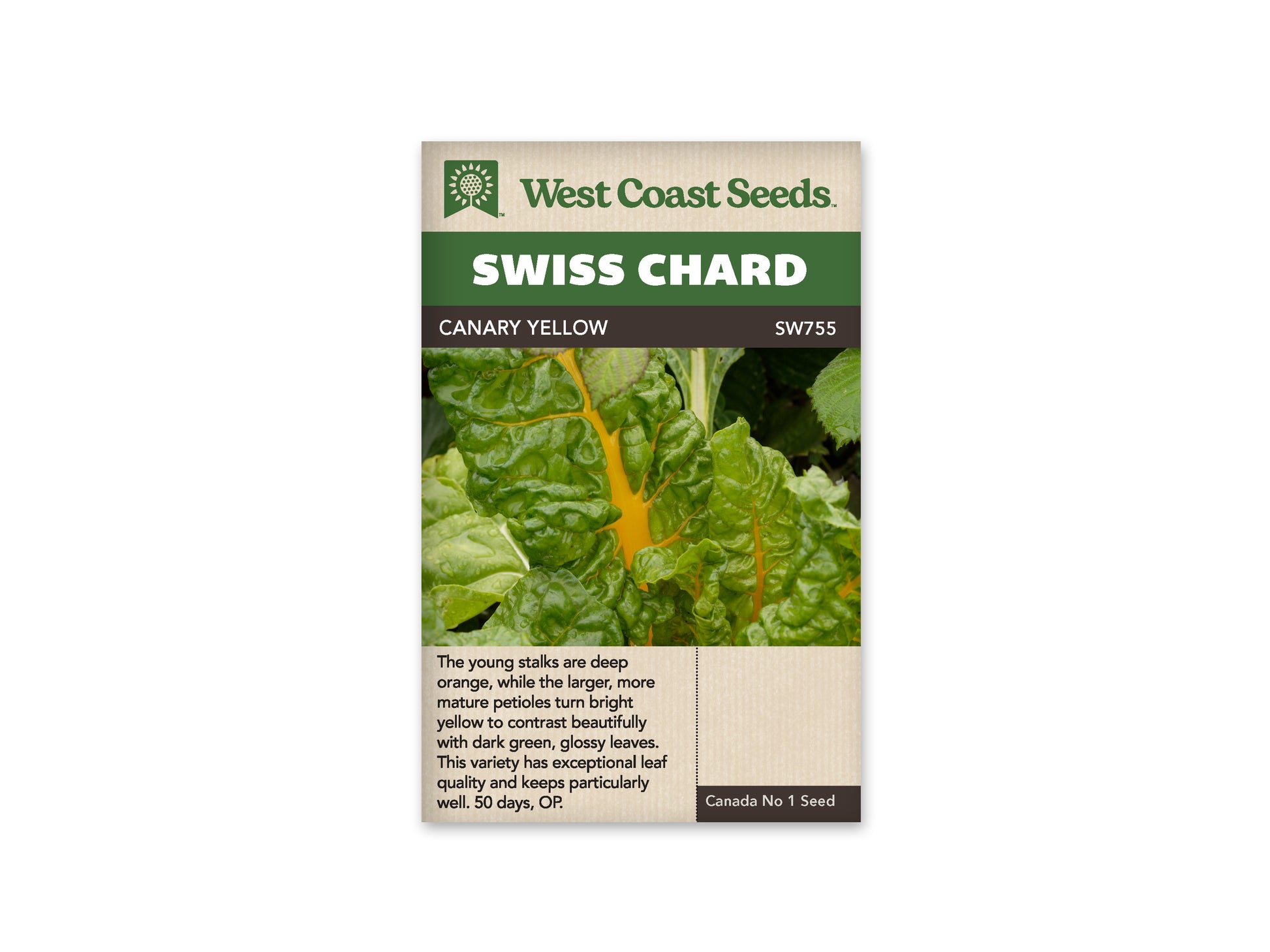 Swiss Chard "Canary Yellow" West Coast Seeds