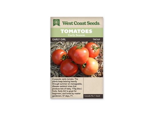 Tomatoes "Early Girl F1" West Coast Seeds