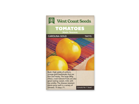 Tomatoes “Carolina Gold F1” West Coast Seeds