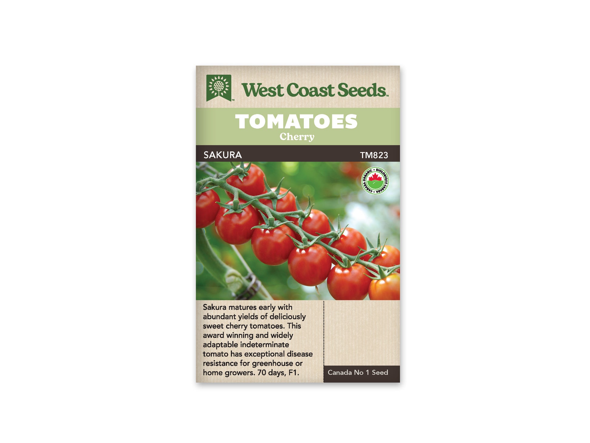 Tomatoes “Sakura F1 Organic” West Coast Seeds