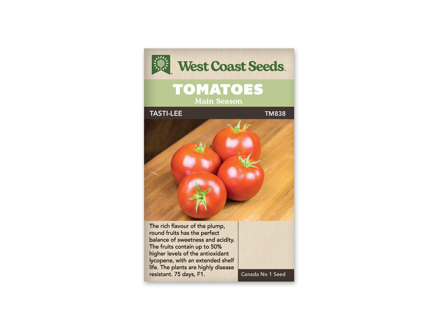 Tomatoes "Tasti-Lee F1 Coated" West Coast Seeds