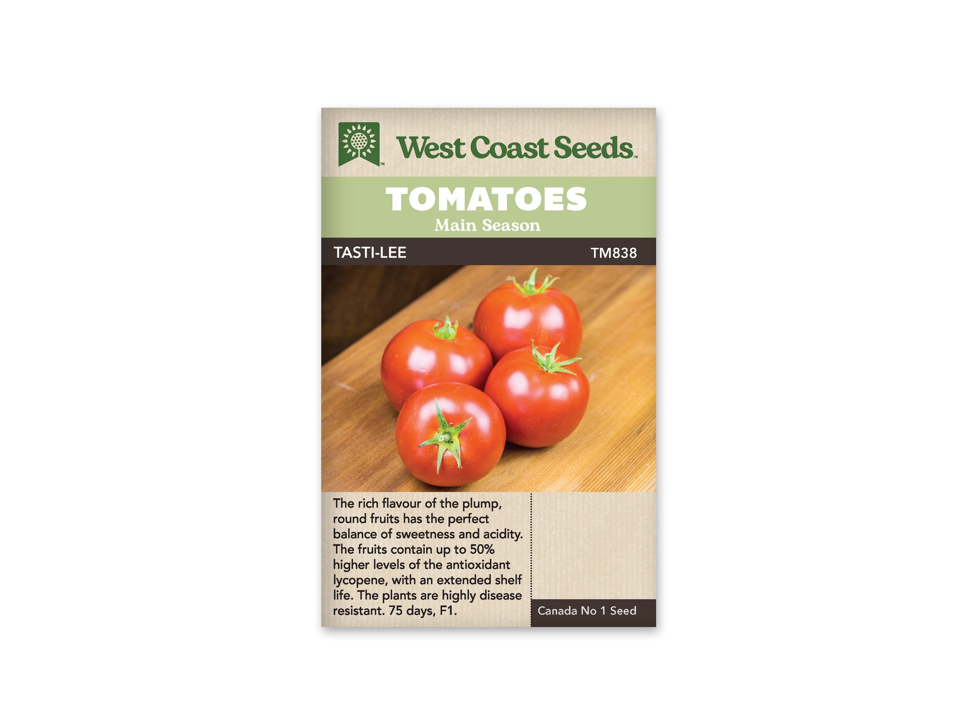Tomatoes "Tasti-Lee F1 Coated" West Coast Seeds