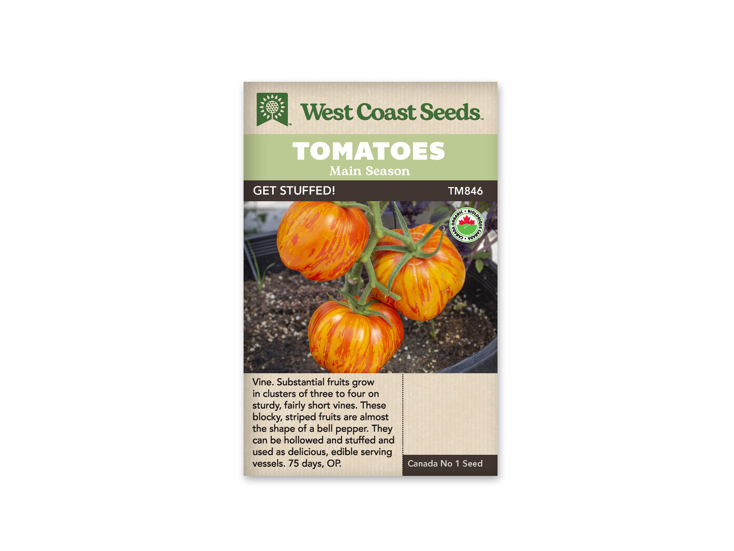 Tomatoes “Get Stuffed! Organic” West Coast Seeds