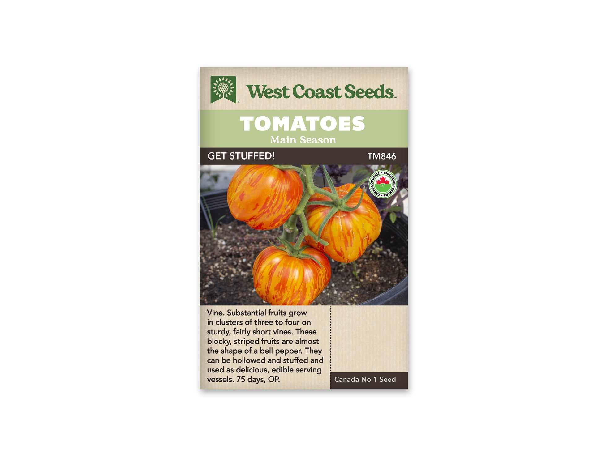 Tomatoes “Get Stuffed! Organic” West Coast Seeds