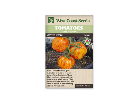 Tomatoes “Get Stuffed! Organic” West Coast Seeds