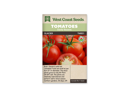 Tomatoes “Glacier Organic” West Coast Seeds