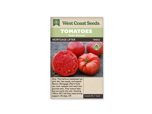 Tomatoes "Mortgage Lifter Organic" West Coast Seeds