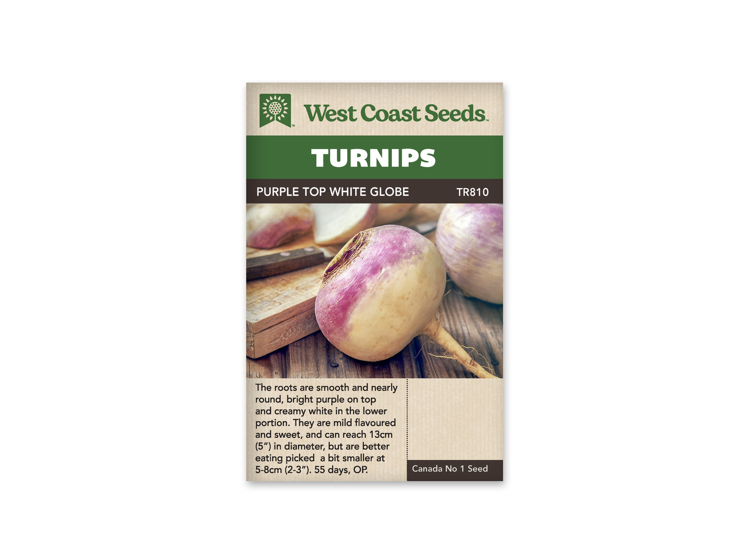 Turnips "Purple Top White Globe" West Coast Seeds