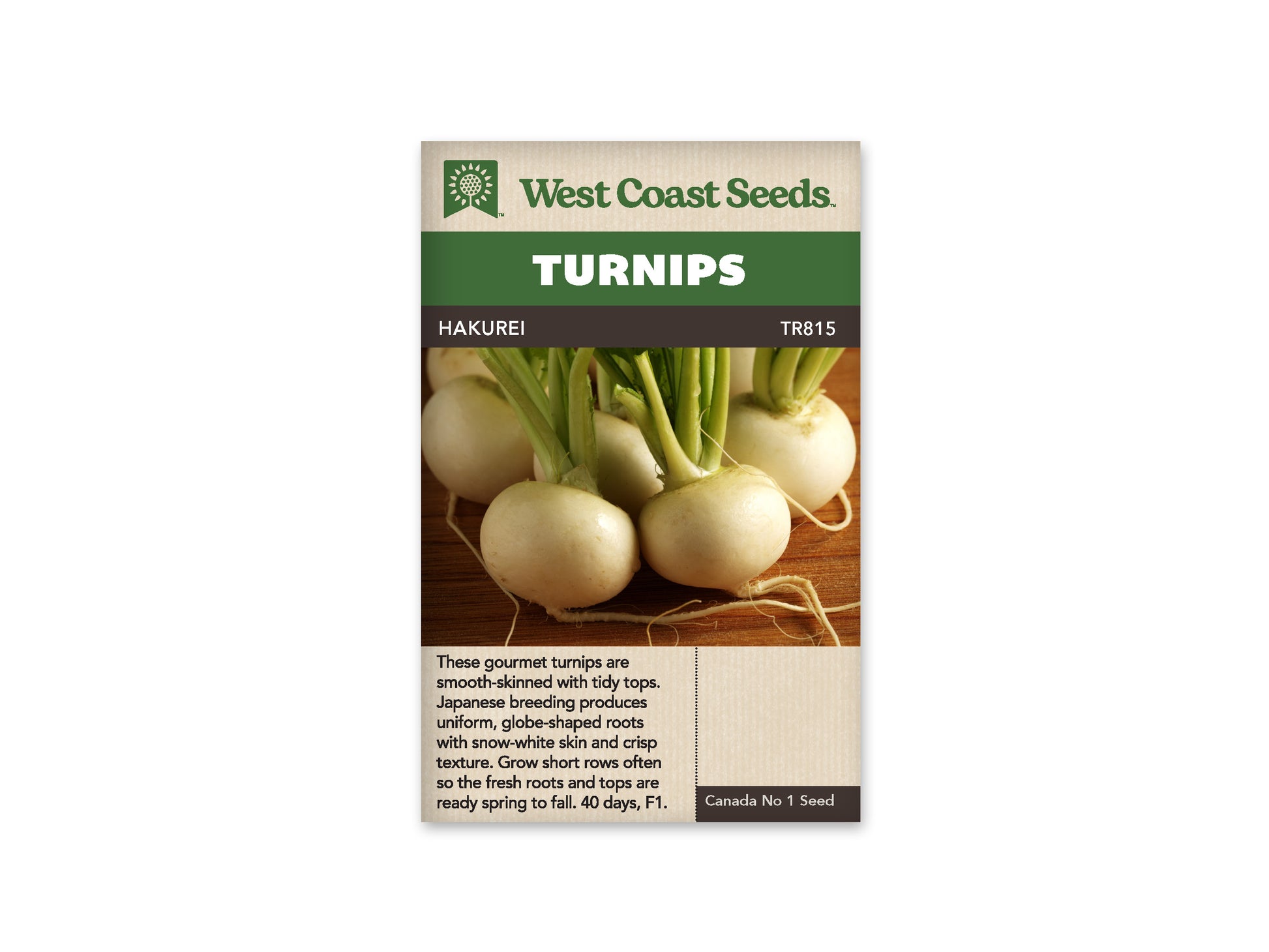 Turnips "Hakurei F1" West Coast Seeds