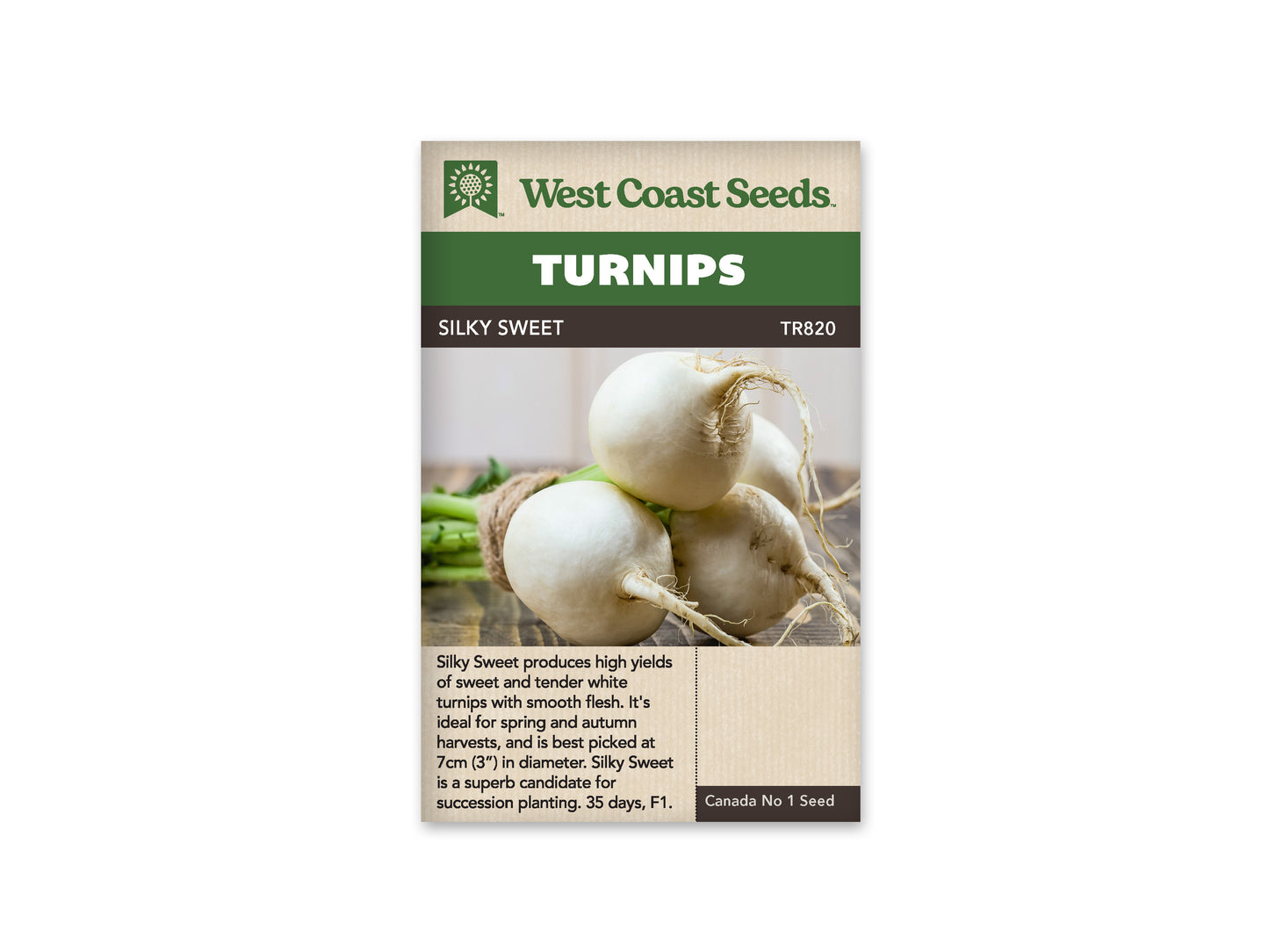 Turnips “Silky Sweet F1” West Coast Seeds